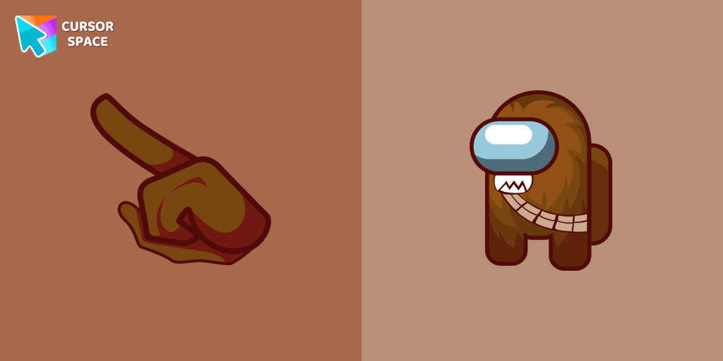 Among Us Chewbacca Character cursor cursor pack